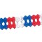 Beistle 5½in. x 12Feet Standard Arcade Garland - Red, White and Blue - 12 Pack